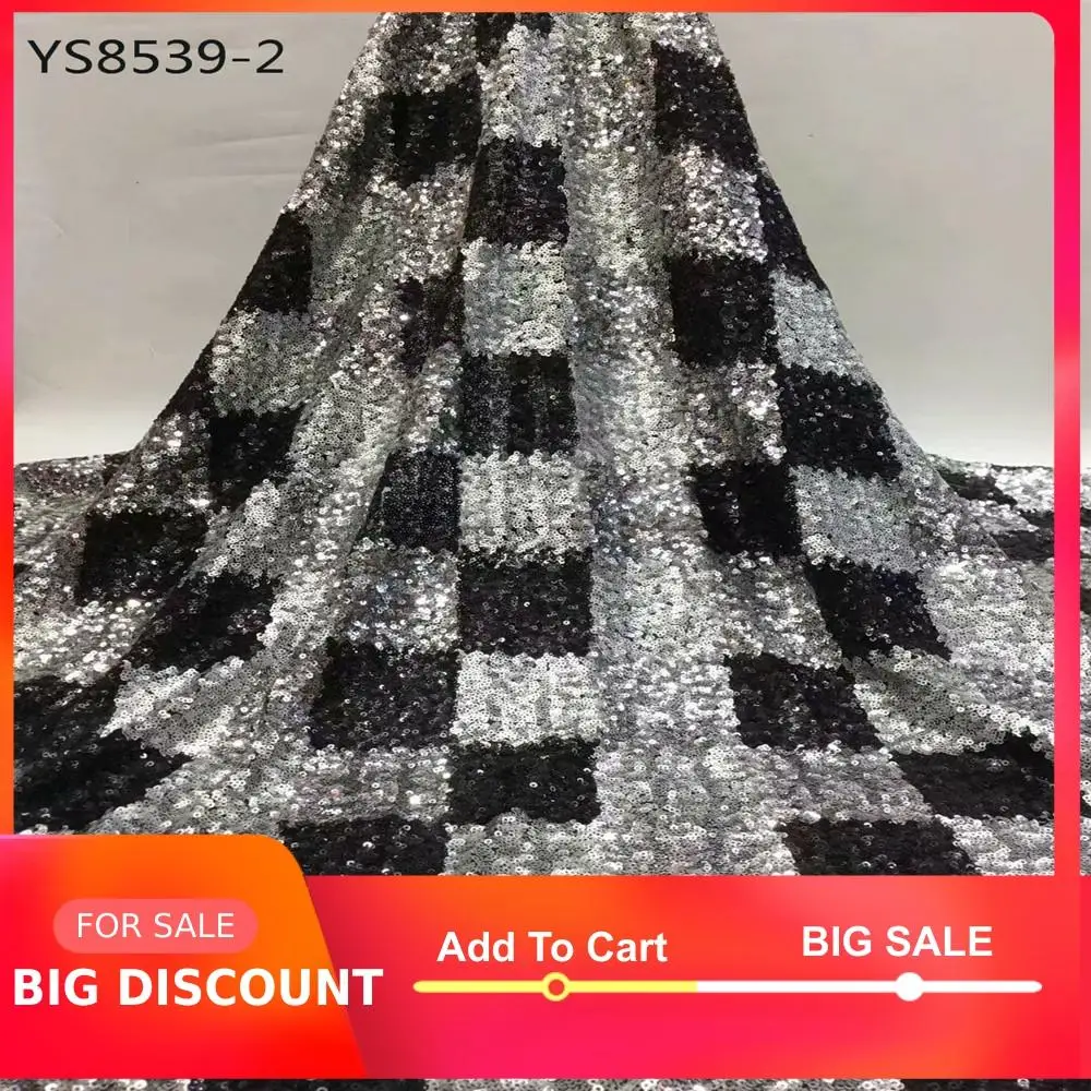 Африканская Новая мода роскошный французский черный и серебряный Тюль кружевная