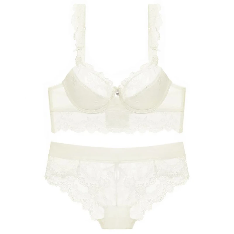 Женский комплект кружевного нижнего белья с чашками пуш-ап | Женская одежда