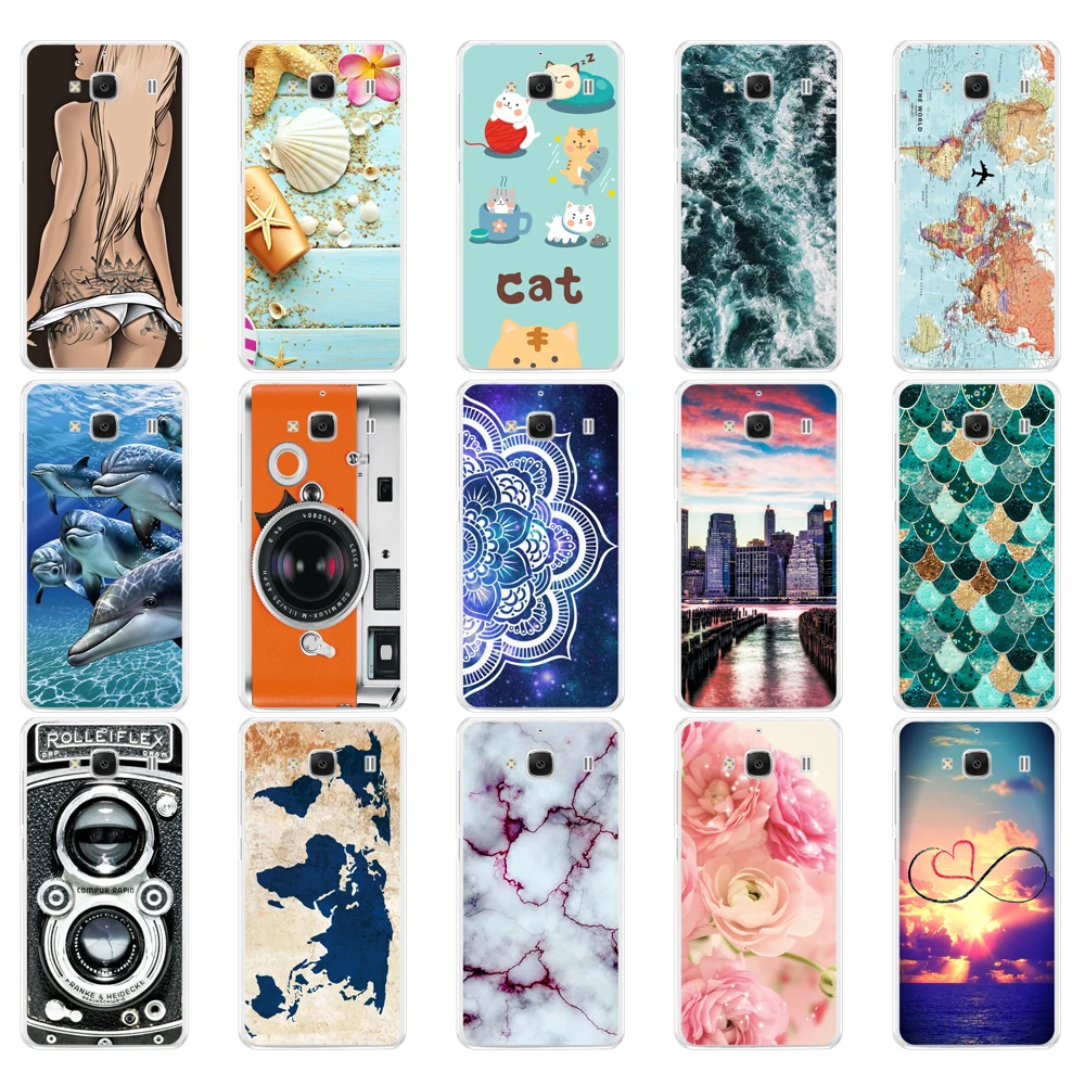 soft Silicone phone Case For Xiaomi Redmi 2 Redmi2 Cool Design Cover Cases Hongmi Hongmi2 Phone shell new | Мобильные телефоны и
