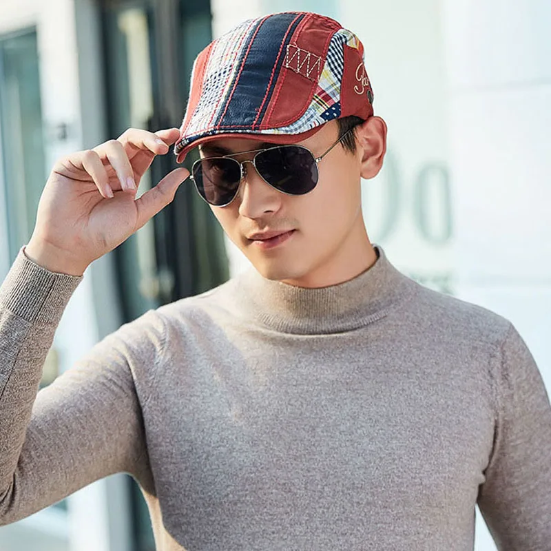 Новые весенне-летние хлопковые береты кепки для мужчин повседневные