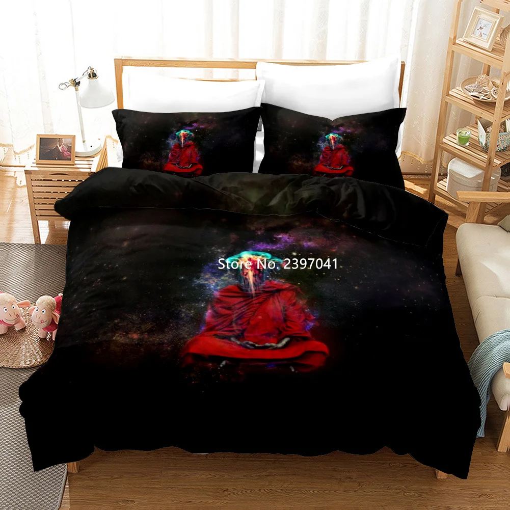 

New 3D Religious Series Bedding Quilt Cover and Pillowcase Home Textile Luxury Knitwear Queen King Single Double Multiple Size