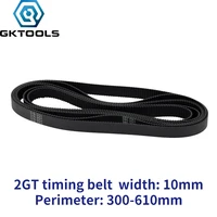 c 20 3d printer belt gt2 width 10mm closed loop rubber 2gt timing length 300 320 350 360 376 380 400 500 600 610mm