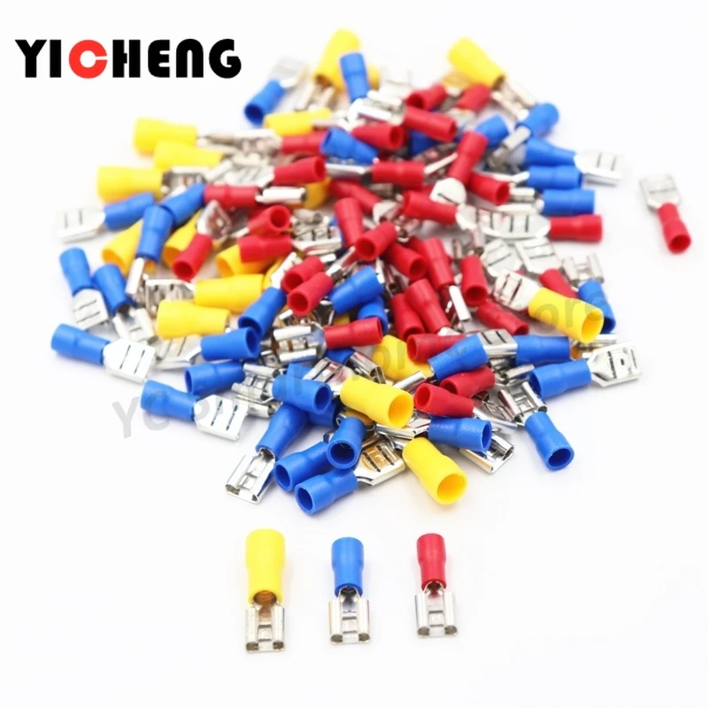 Мужские и женские стыковые изолированные клеммы штепсельная вилка пружинный