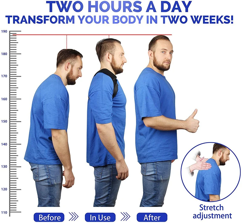 Поддерживающий Пояс для ухода за костями Регулируемый Корректор осанки спины