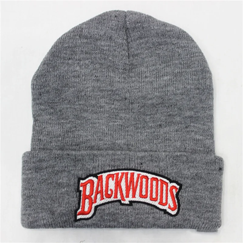 

New Knitted Hat Beanies Backwoods Lettering Cap Women Winter Hats For Men Warm Hat Fashion Hip-hop Beanie Hat
