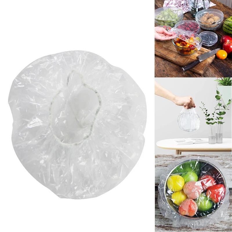 

Reusable Food Keep Fresh Storage Covers Elastic Clear Bowl Covers Dish Plastic Covers for Family Outdoor Picnic