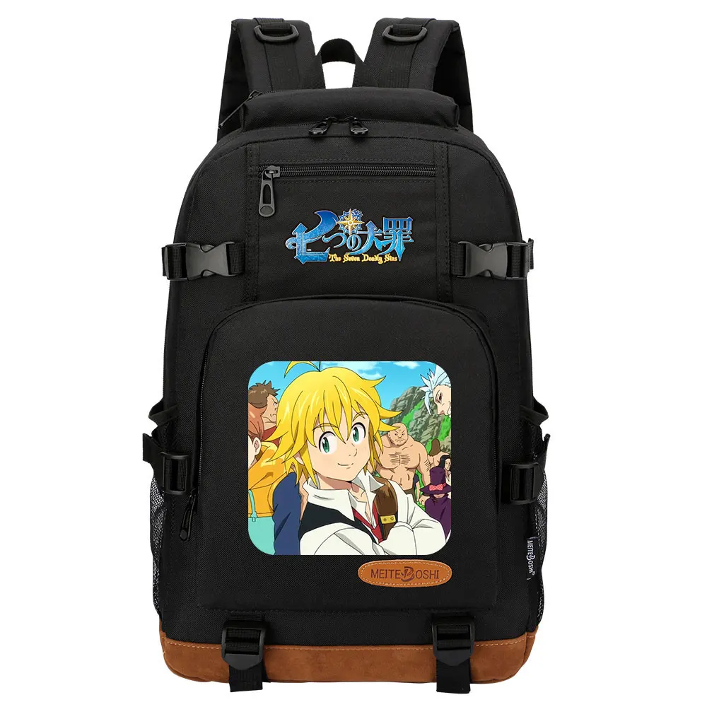 

New Anime The Seven Deadly Sins Boys Girls Kids School Book Bags Women Bagpack Teenagers Canvas Men Laptop Travel Backpack
