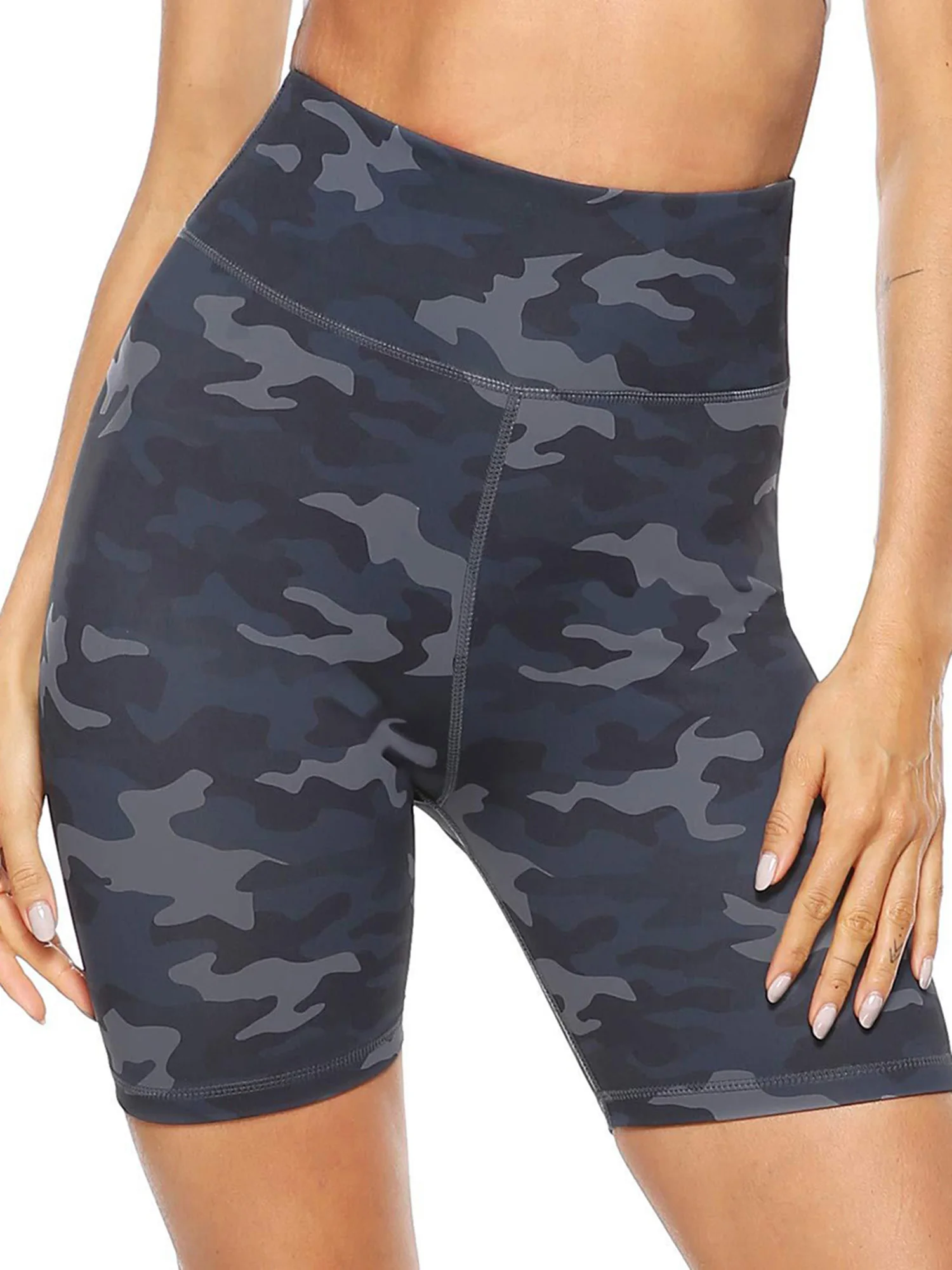 Шорты Капри женские эластичные с завышенной талией и принтом животных|Женские