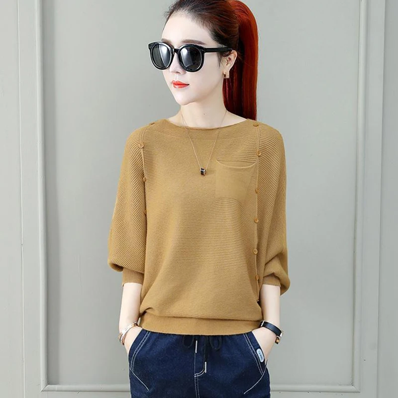 

Autumn Winter Style Women Knitted Pullover Sweater Lady Casual Long Sleeve O-Neck Outwear Pullover Shirts ZZ0898