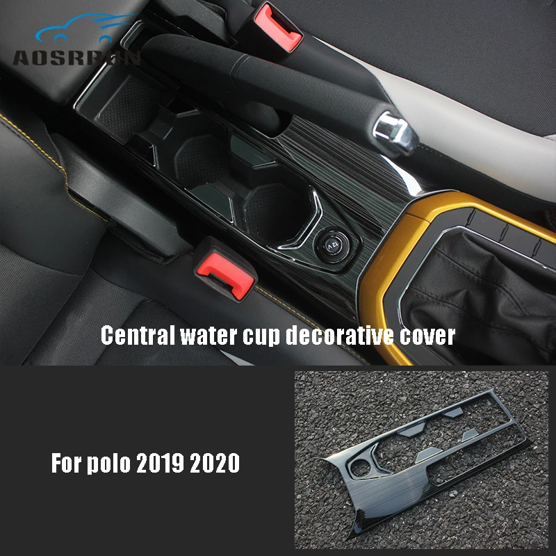 Для Volkswagen VW polo 2019 2020 автомобильные аксессуары центральный декоративный чехол для