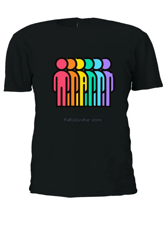 

We Are All Humanrainbow Print Gay Pride Lesbian Lgbt T-Shirt Men Women Unisex Harajuku Tops Fashion Classic Tee Shirt