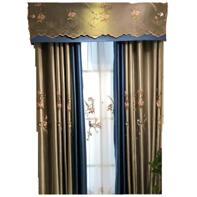 Новые роскошные китайские высокоточные шторы с вышивкой занавески для гостиной