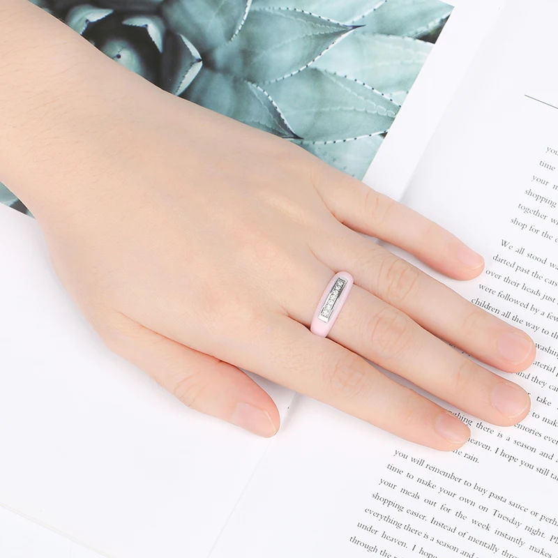 Женские керамические кольца и сережки-гвоздики наборы свадебных украшений для