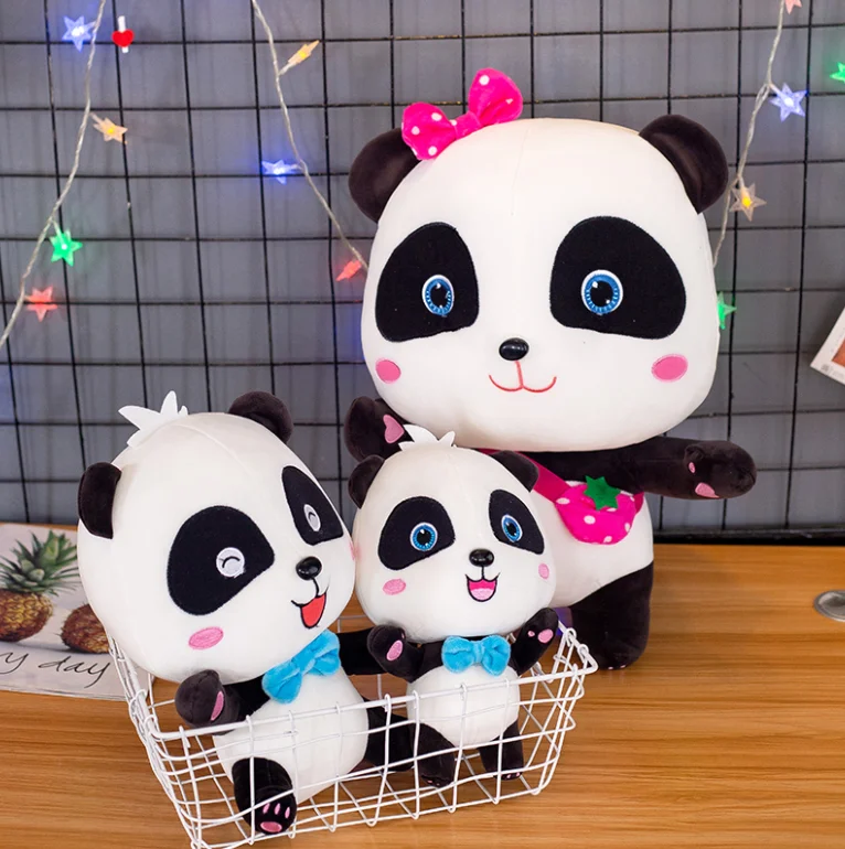 Juguete de peluche de dibujos animados para ni&ntilde;os, mu&ntilde;eco de peluche suave de 23-30cm con dise&ntilde;o de Babybus, Panda, Jojo-1
