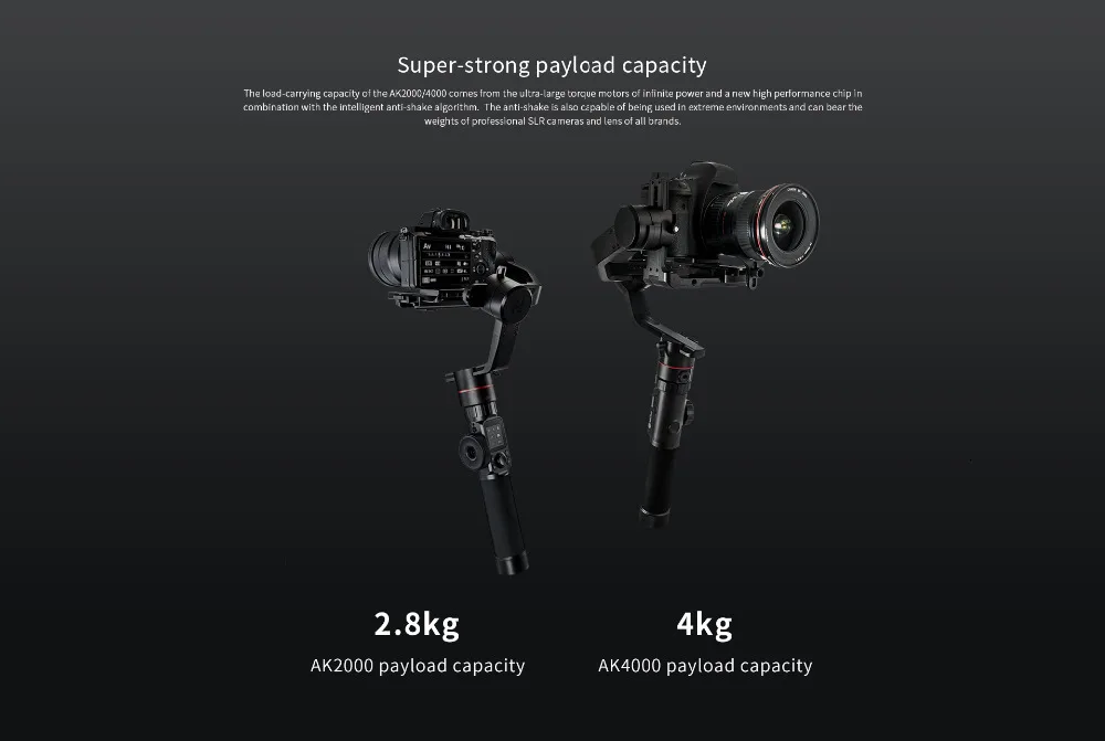 FeiyuTech Feiyu AK4000 Набор 3-Axis Камера стабилизатор с лампой накаливания для непрерывного изменения фокусировки Управление для Canon 5D Mark III Panasonic Nikon SONY