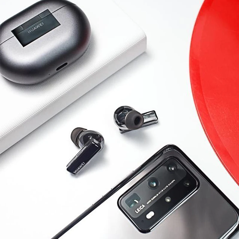 Наушники-вкладыши Huawei FreeBuds Pro TWS Bluetooth проводная зарядка шумоподавление монитор