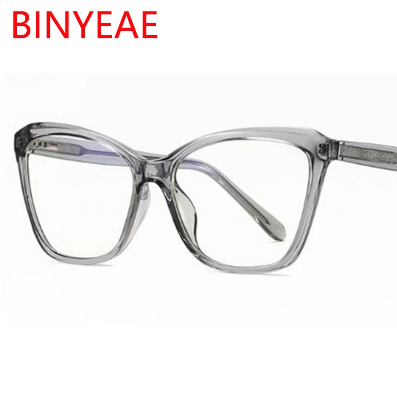 Компьютерные очки синий светильник блокирующие прозрачные серые кошачий глаз