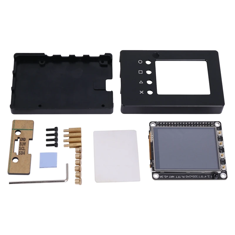 

2.4 Inch Touch Screen 320X240 Tft Lcd Display with Cooling Fan Aluminum Alloy Case for Raspberry Pi 4 Model B
