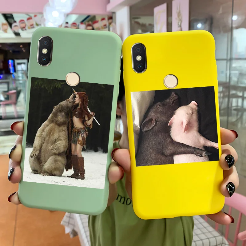 

Cute Animal Pattern Phone Case For Xiaomi Redmi S2 Cartoon Matte Shell For Xiaomi Redmi S2 Soft Silicone Thin TPU Fundas Cover