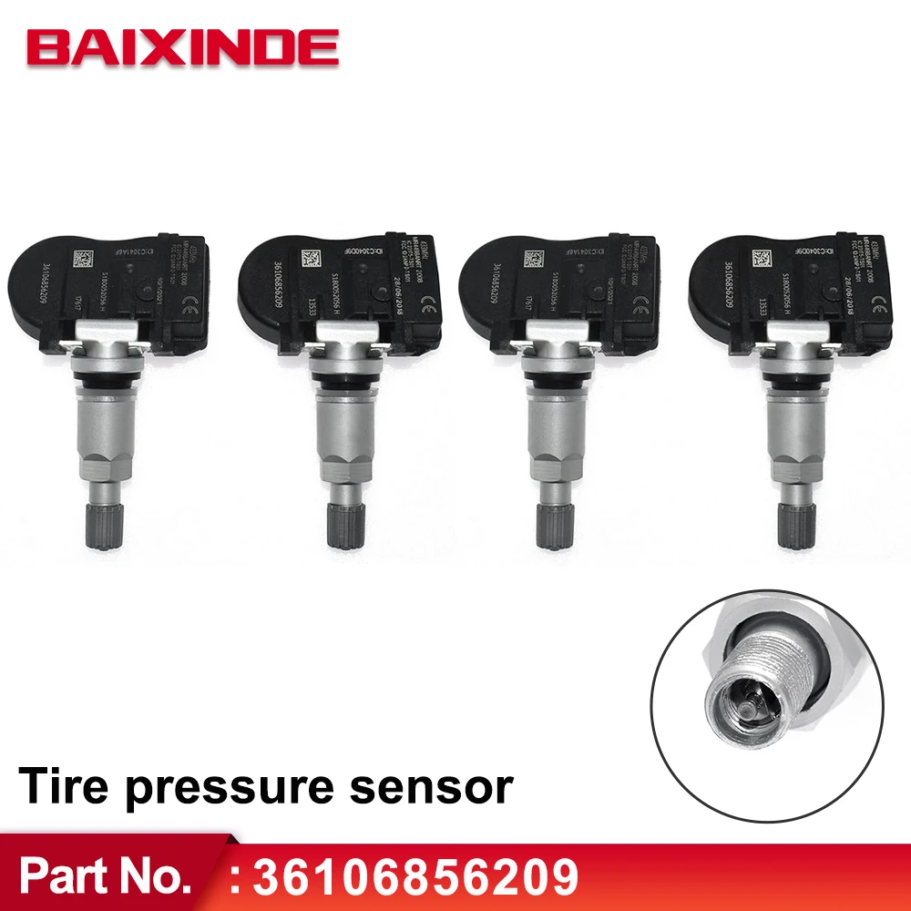 Датчики давления в шинах TPMS 433 МГц 4 шт. 36106856209 для BMW X5 F15 F85 X2 F39 X6 F16 F86 MINI 707355-10 6856209