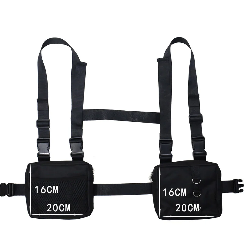 Женская нагрудная сумка в стиле хип-хоп брендовая поясная сумочка унисекс