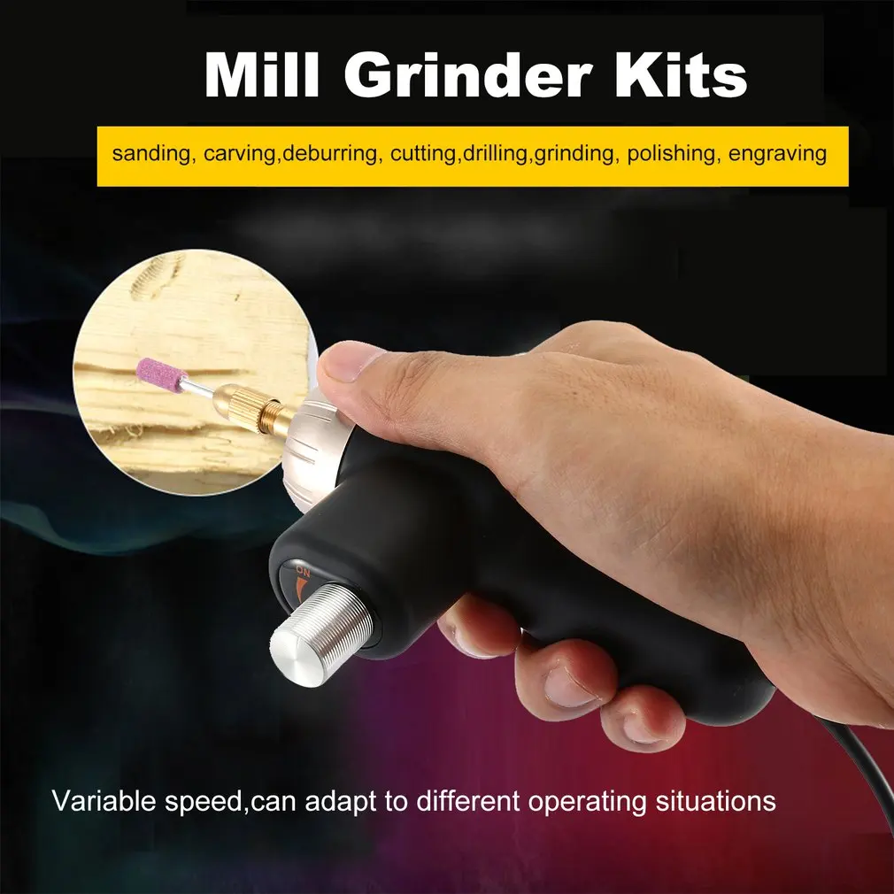 Micro Electric Drill Mill Grinder Kits Variable Speed Rotary Grinding Dremel Tool Machine Engraving Pen |
