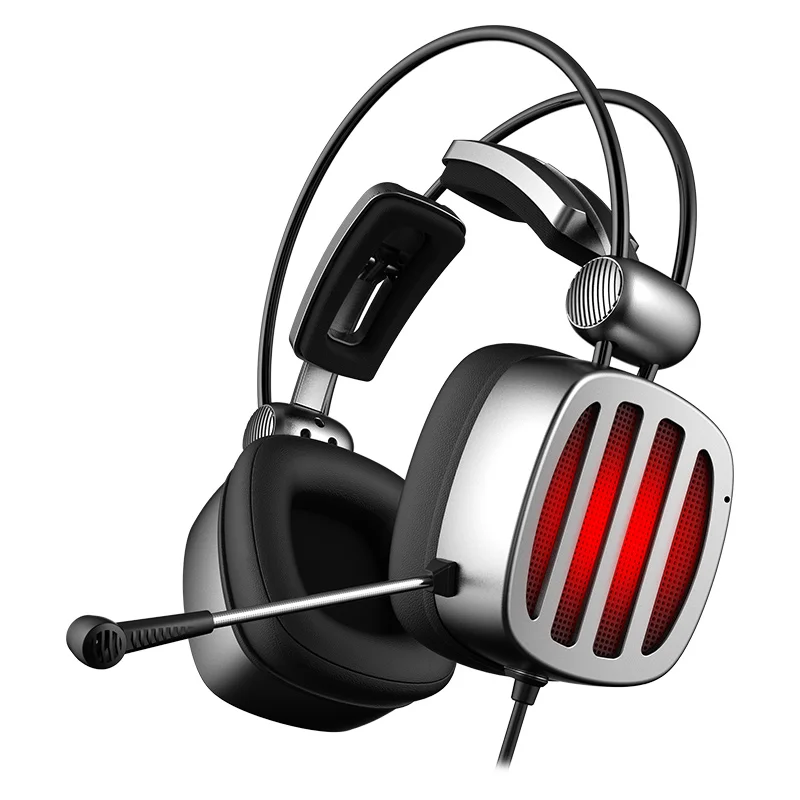 

XIBERIA S21 Gaming Headset 7.1 Surround Sound Stereo Headphones with Microphone LED Light for Computer Gamer USB Game Headset