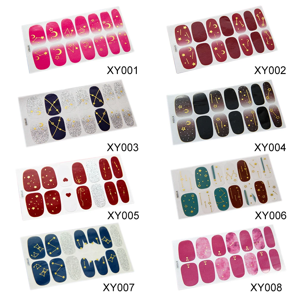 14 типов наклейка для творчества маникюр снежинка блестящие фотополоски