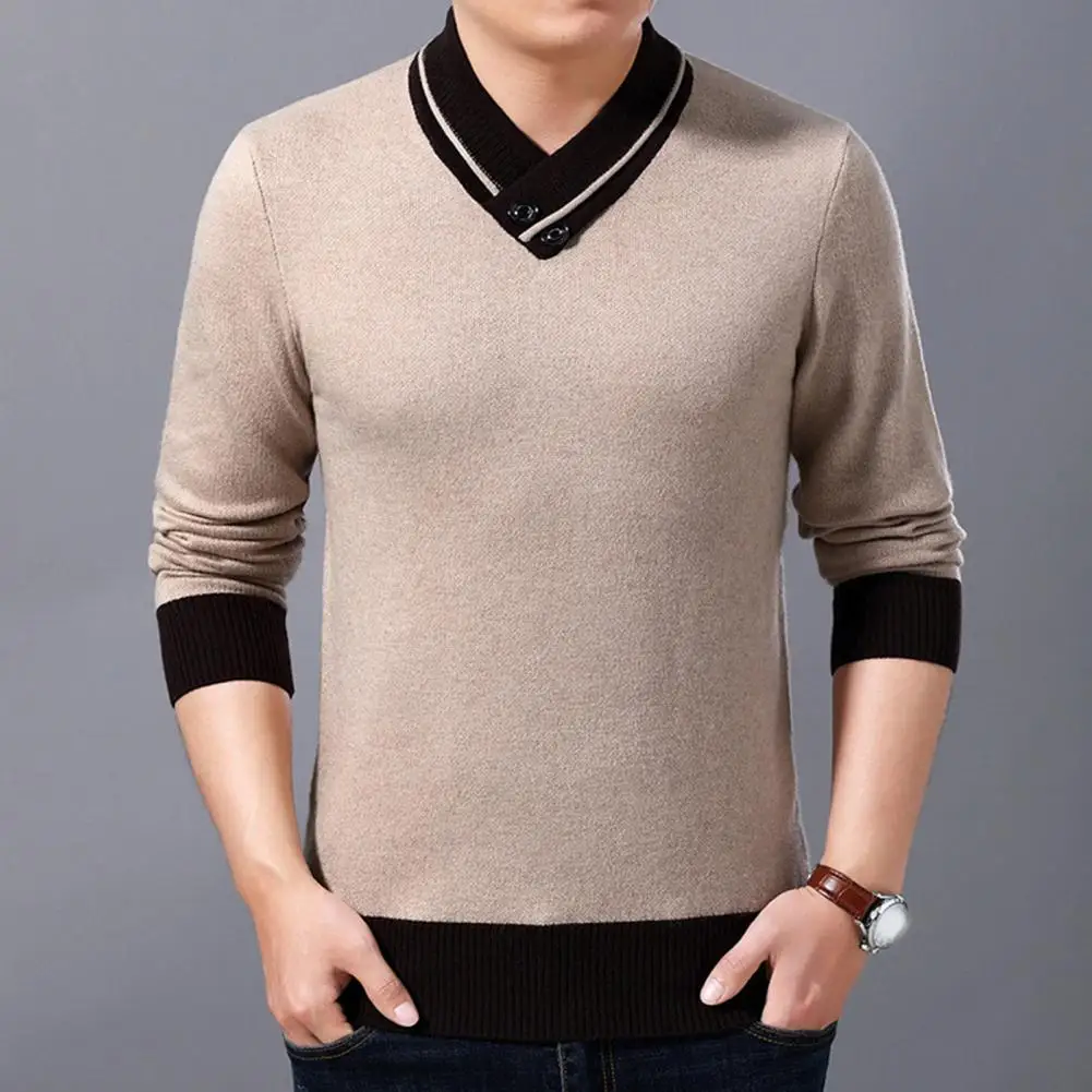 

Winter Sweater High Elasticity Fall Sweater Lightweight Men Sweater