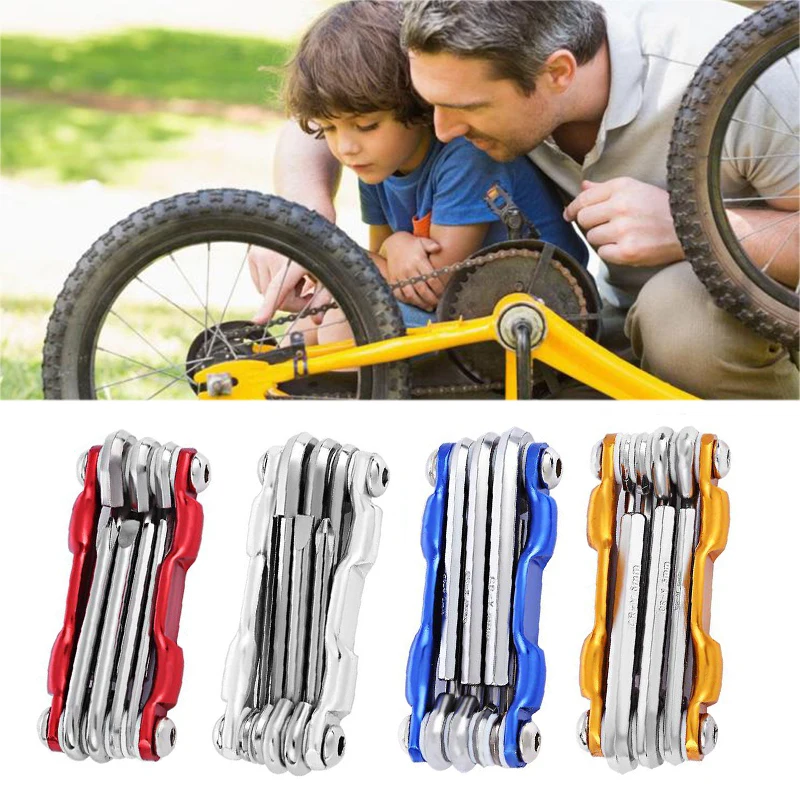 

Lightweight Portable 7 In 1 Mountain Bicycle Bike Cycling Multi Repair Tools Sets Spoke Hex Allen Wrench Screwdrivers