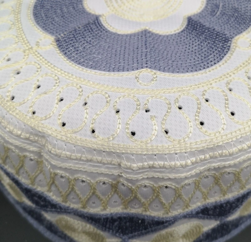 Мужские серые и белые мусульманские молитвенные шапки Yarmulke Еврейская Кипа для