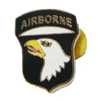 american badge 101 airborne division air assault field metal ww2 retro collar insignia commemorative decoration