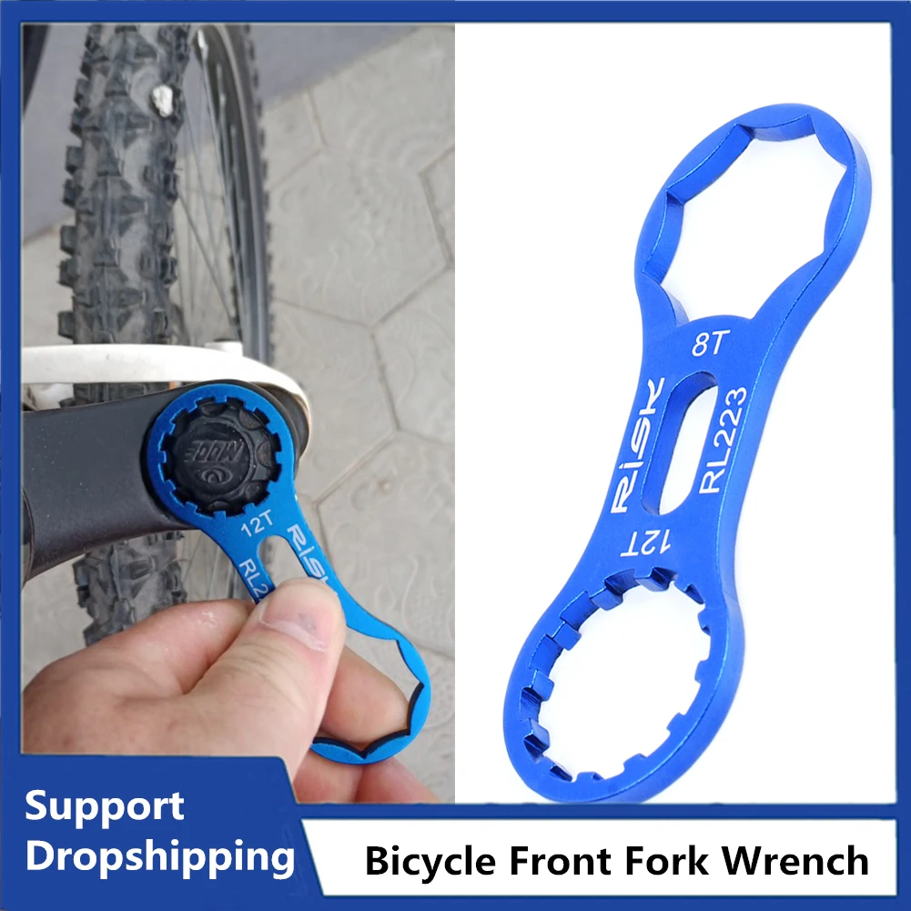 

Bicycle Front Fork Wrench For SR Suntour XCR/XCT/XCM/RST Bike Front Fork Cap Repair Disassembly Tools Aluminum Lightweight