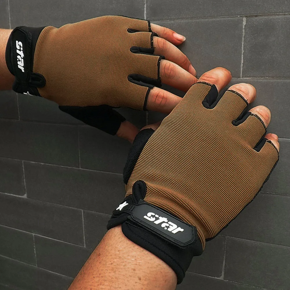 Перчатки без пальцев для мужчин стильные ремонтные рукавицы с открытыми