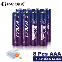 palo 1 5v 900mwh li ion aaa rechargeable battery lithium liion rechargeable batteria for toy wireless mouse shaver microphones