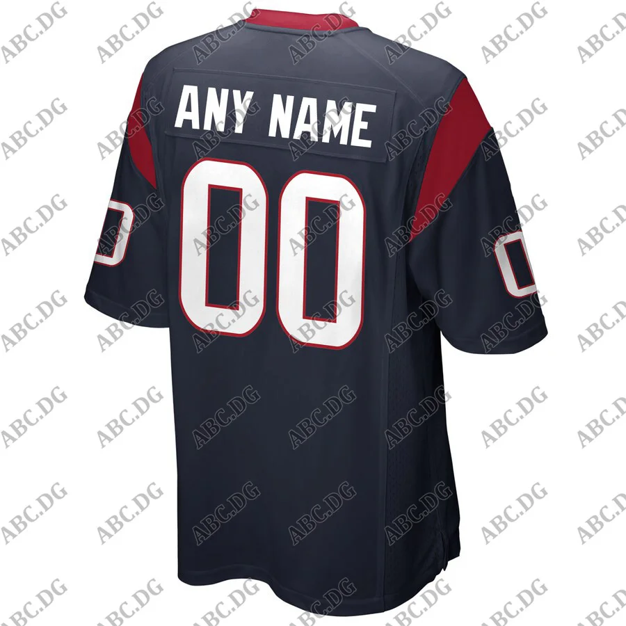 

Customized Stitch American Football Jersey Men Women Kid Youth Houston Navy Custom Game Jersey Any Name Any Number