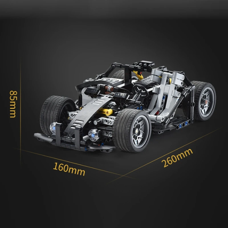

Karting Remote Control Technology Building Blocks Electric Remote Control Assembly and Building Block Toy