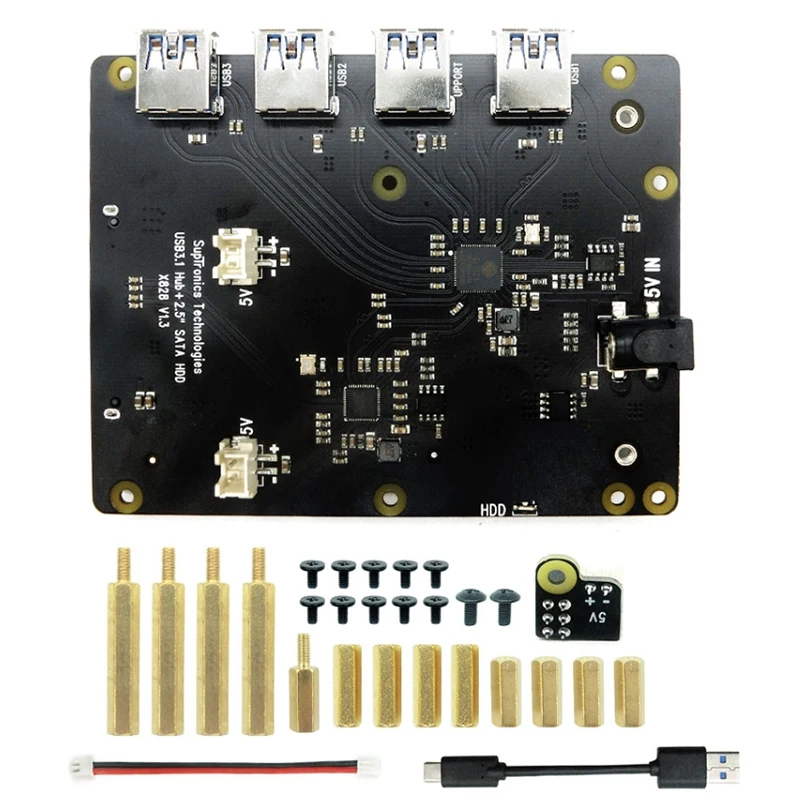 Адаптер SATA Штабелируемый X828 USB 2 5 дюйма HDD/SSD кластерная Плата расширения