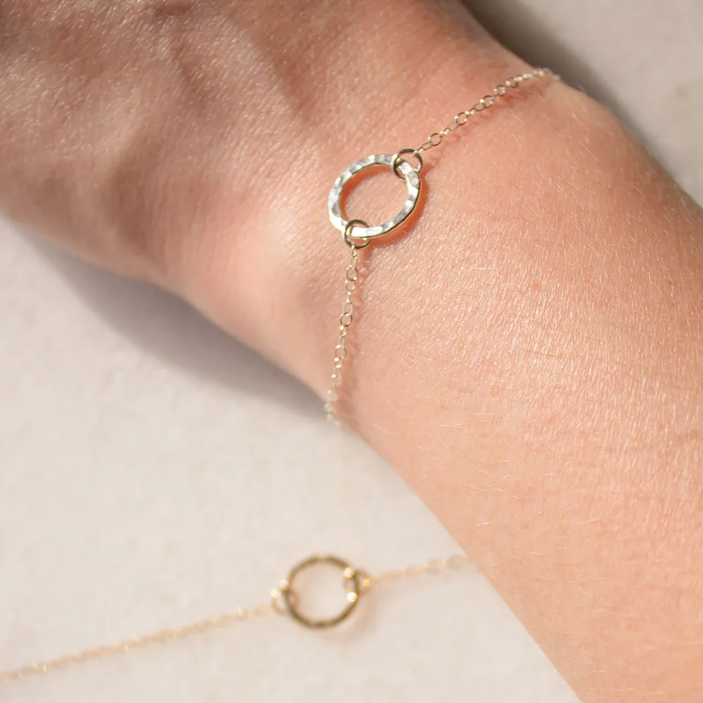 

Fashion Chain 18K Gold Color Personalized Chain Simple Bracelets Women Chain Round Bangle Stainless Steel Valentine's Day Gifts