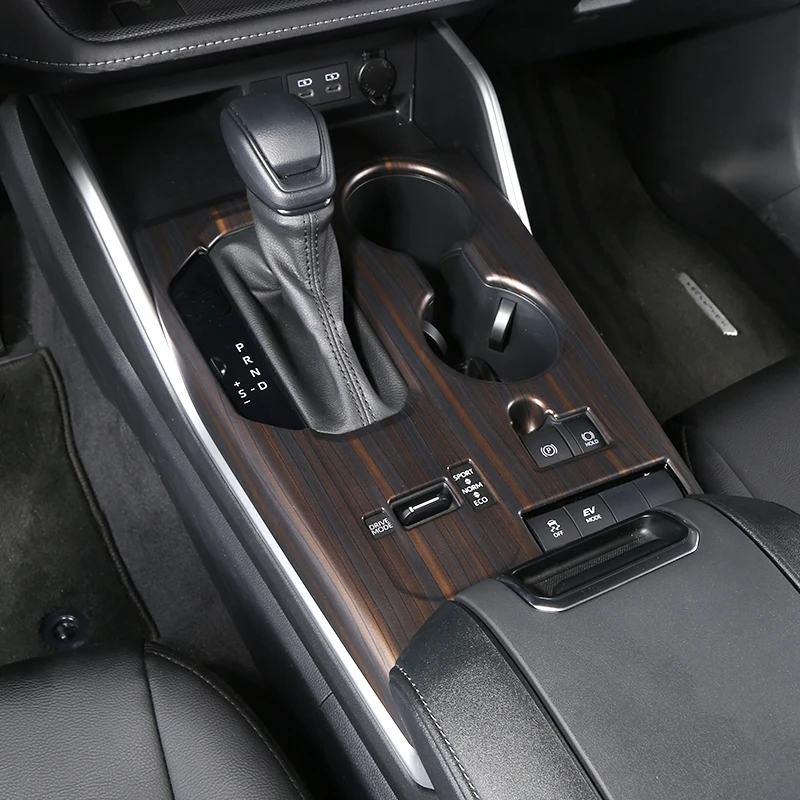 

ABS Carbon Fiber, Gearbox Water Cup Frame For Toyota Highlander XU70 Refit 2022 2021 2020 Car Accessories Interior Decoration