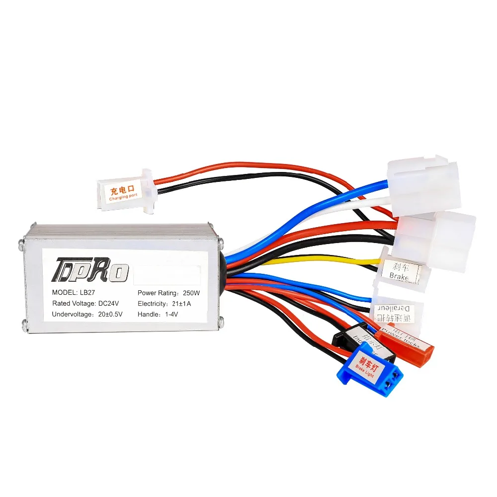 TDPRO 24 V/36 V/48 V 350/500/800/1000W мотор щетка контроллера Скорость поворотный захват дросселя для электрического велосипеда скутера ATV багги велосипед