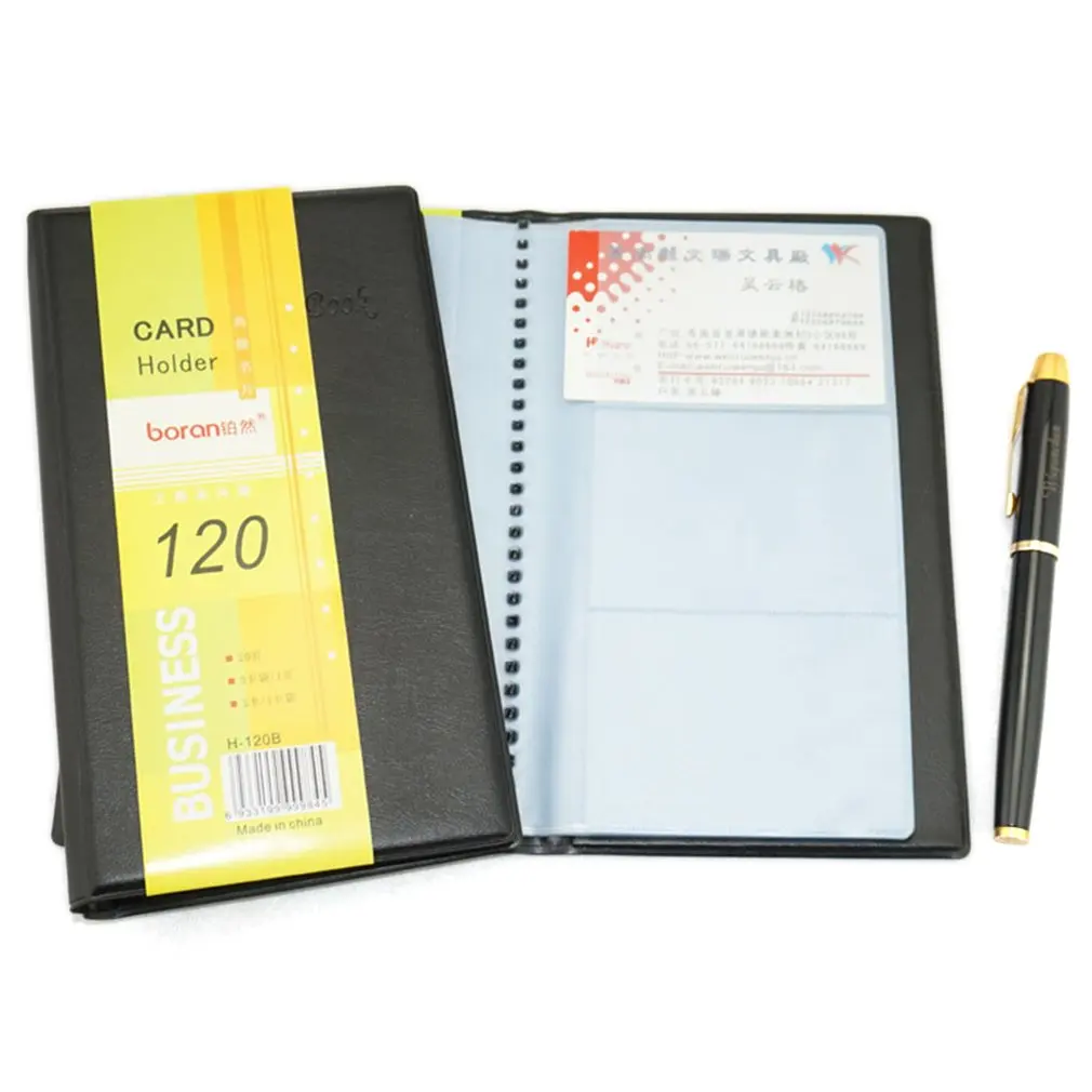 Большая вместительная визитница для ID-карт чехол из ПВХ кожи большая емкость