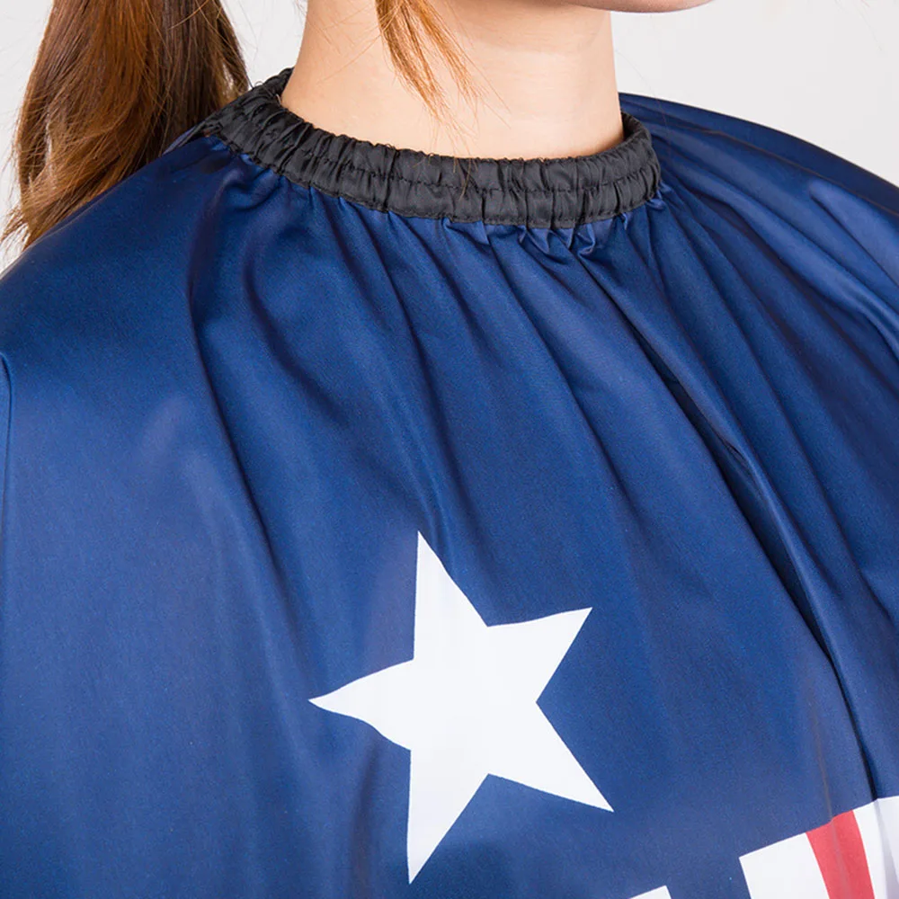 

New Haircut Cloth Hairdressing Barber Cloth American Flag Pattern Apron Polyester Design Supplies Salon Gown Hair Cape Styling