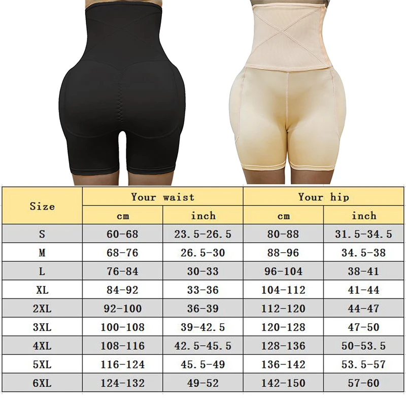 

High Waist Tummy Control Panties Stomach Hip Pad Firm Control Shapewear Body Shaper Butt Lifters Bodysuit Booty Butt Enhancer