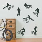 7 шт., наклейки на стену для трюков и велосипедов
