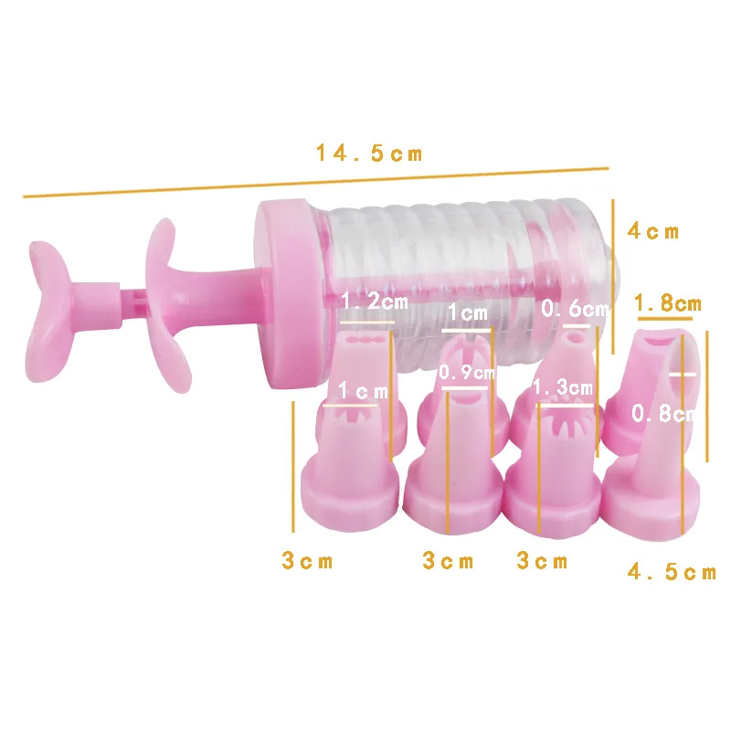 Инструменты для выпечки пластиковый пистолет доильный наконечник набор из 8