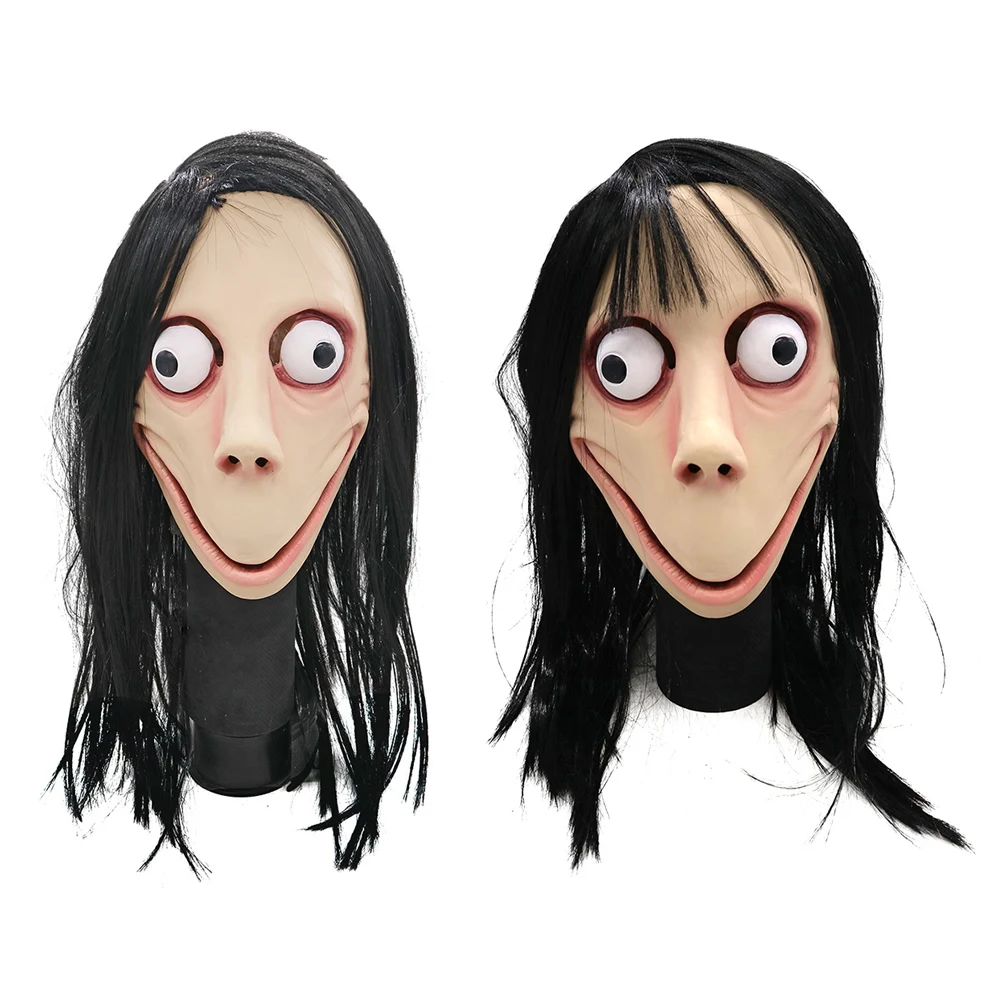 1 шт Новинка Хеллоуин маска смерти игры на лицо без челки Стиль страшный секс Момо