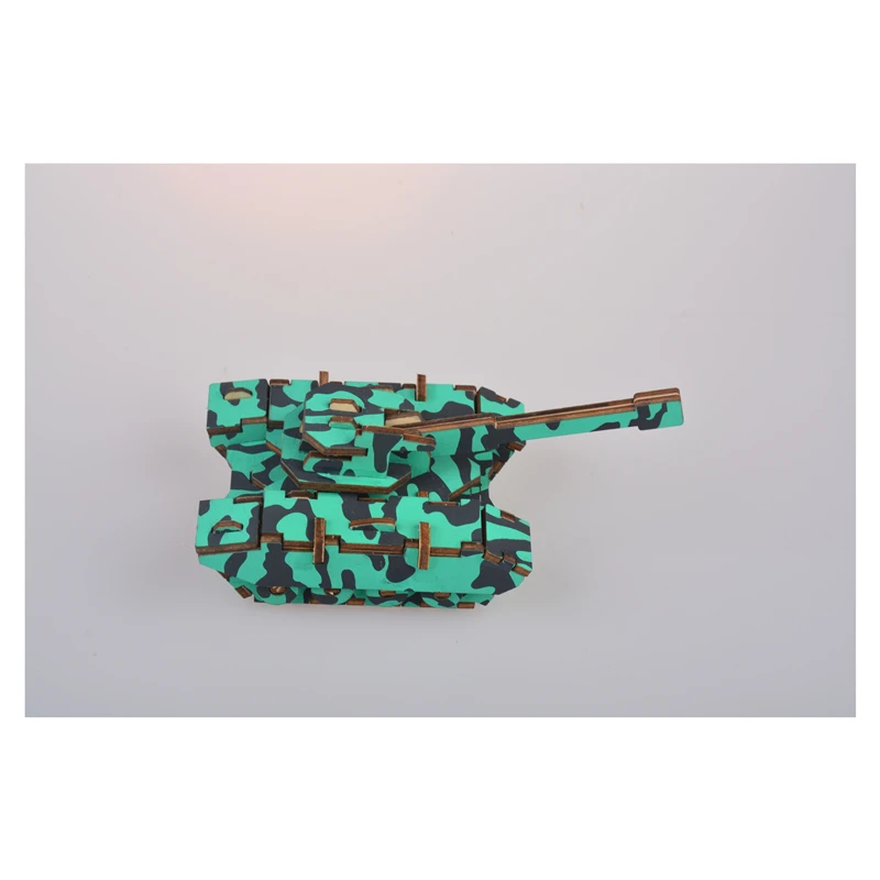

Tank Model Laser Cutting 3D Wooden Puzzle Handcraft Jigsaw Toys Smart Games DIY Learning Educational Gifts
