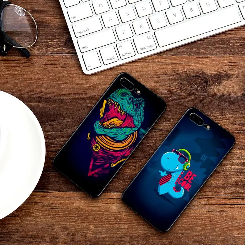 Милый мягкий силиконовый чехол с рисунком динозавра для телефона iPhone XR TPU 5 5SE 6 6S 7