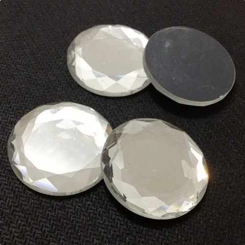 Стеклянная Круглая шахматная доска с плоской задней поверхностью прозрачный